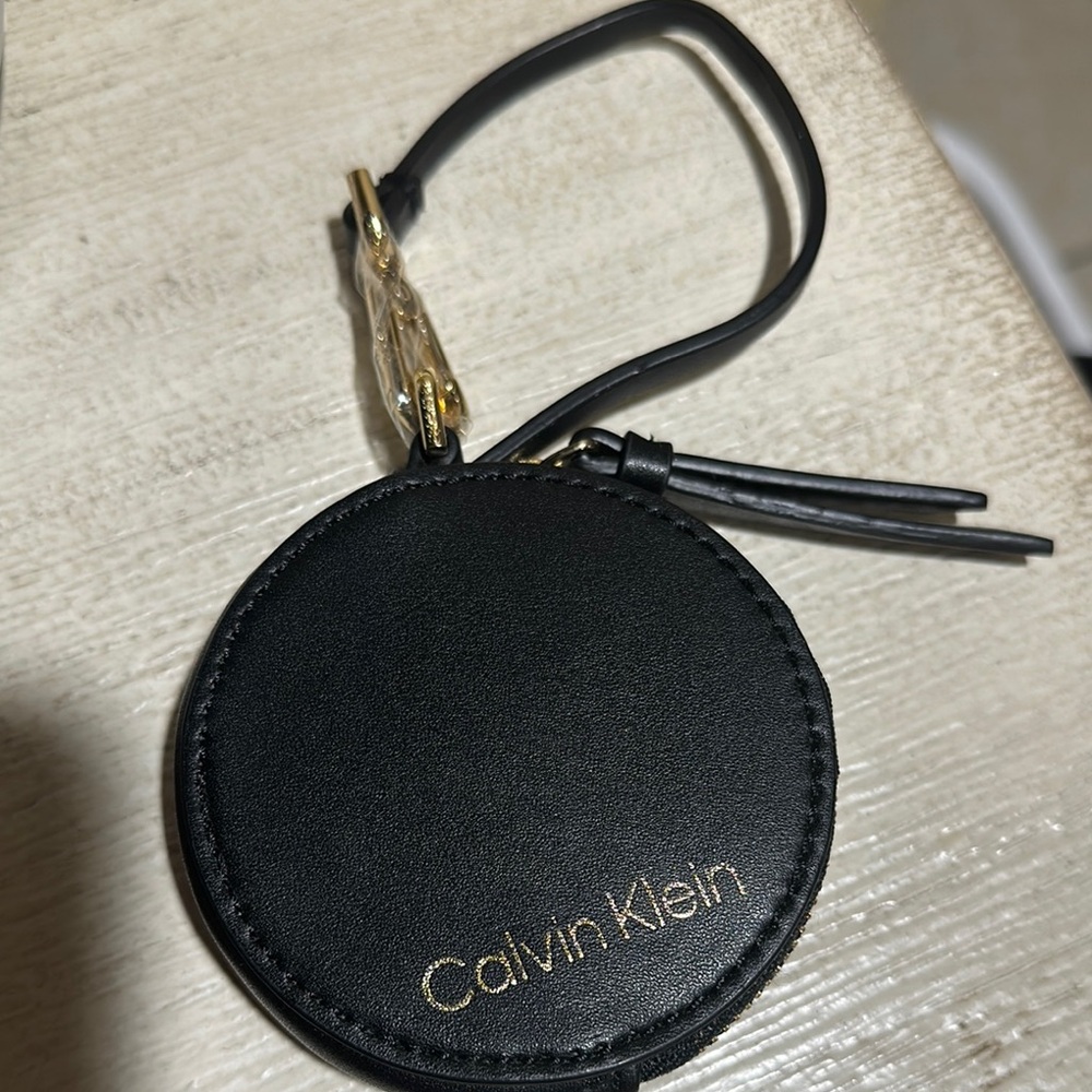 Calvin Klein Black Round Pouch
